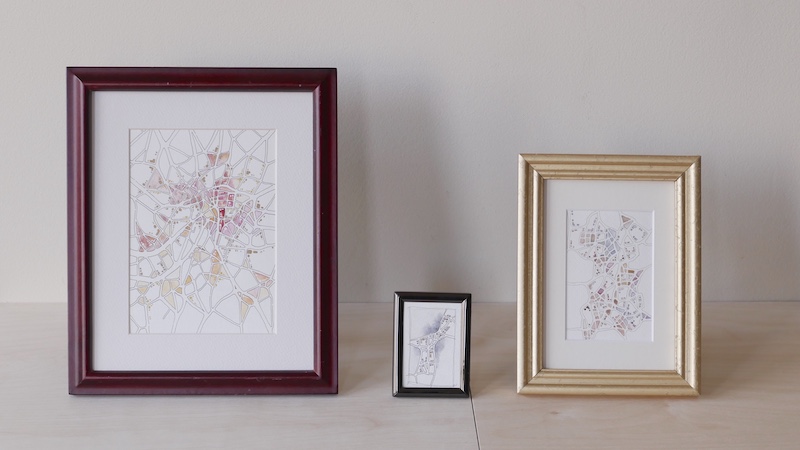 Three site-specific drawings